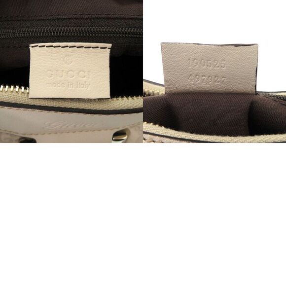 Gucci One Shoulder Bag Guccissima Abbey 190525 Leather Ivory Gold Hardware - Picture 6 of 10